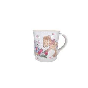 Vintage Mikasa Teddy Bear & Mouse Handled Mug Toddler Children Gift Cottagecore